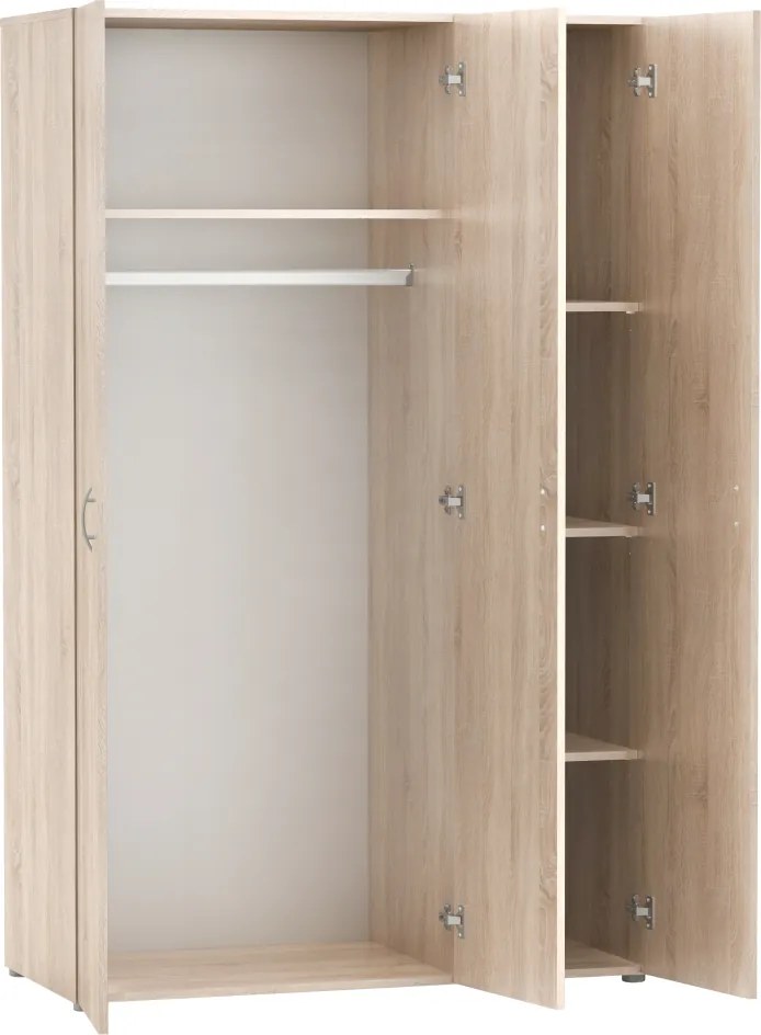 Dulap, cu trei uşi, stejar sonoma, RAMSA 3