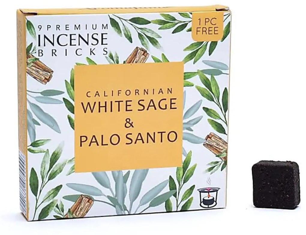 Set 9 Carbuni Aromati WHITE SAGE  PALO SANTO, 40g