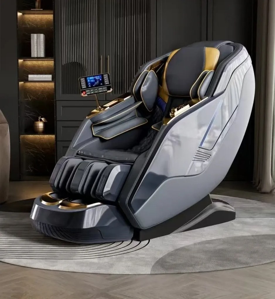 SEVERNIUS Fotoliu de masaj 3D – Spa-ul tău personal, direct acasă! - Scanare automata, AI Voice,încărcare wireless telefon, Incalzire, Zero Gravity, difuzoare Bluetooth, controler rapid