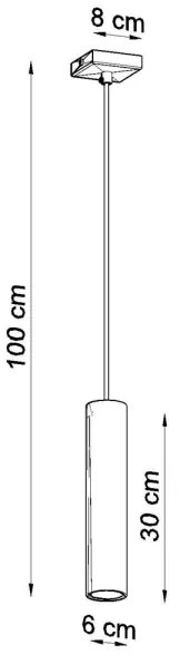 Lustră pe cablu LAGOS 1 1xGU10/40W/230V alb