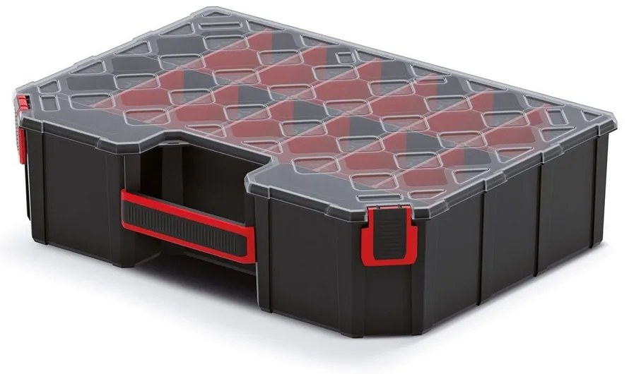 Organizator servieta 39 × 28,4 × 10,5 cm, separatoare, negru