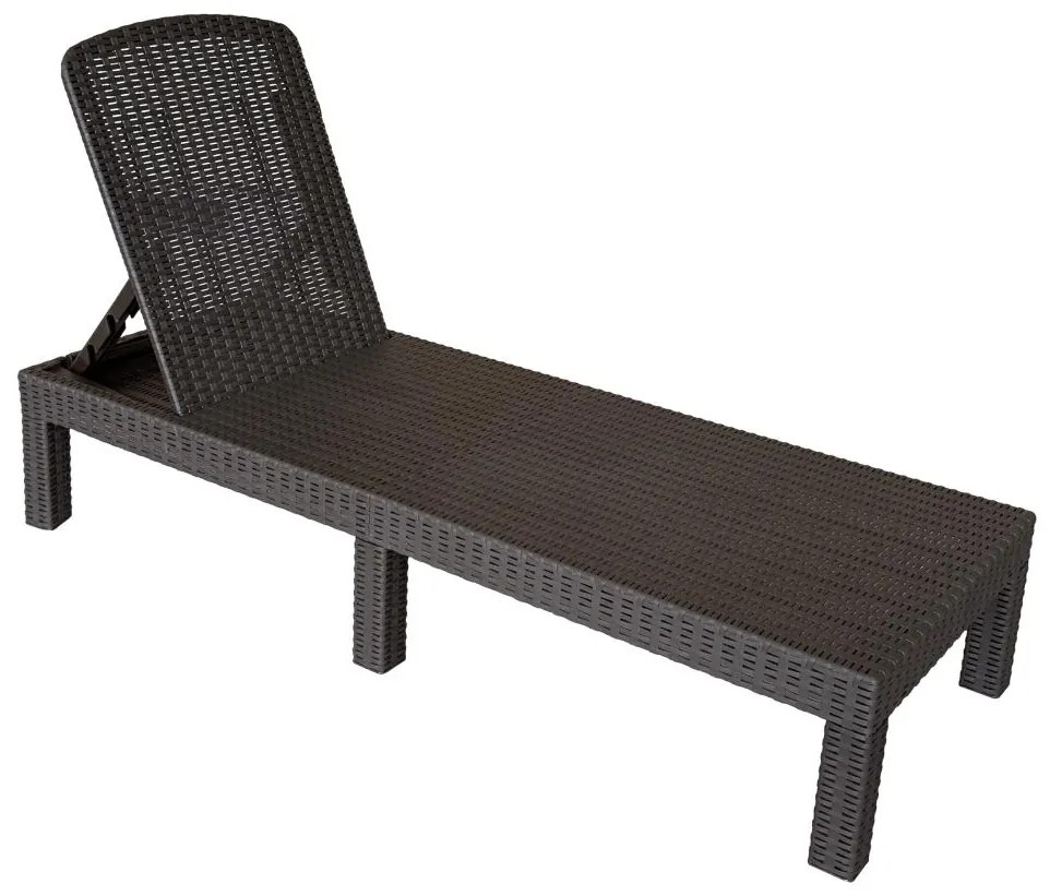 Șezlong de grădină Zanjar (maro) . 1116564