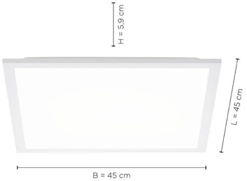 Plafonieră LED FLAT LED/22W/230V Leuchten Direkt 12201-16