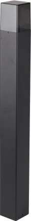 Lampă de exterior 1xE27/40W/230V IP44 80 cm neagră/fumurie