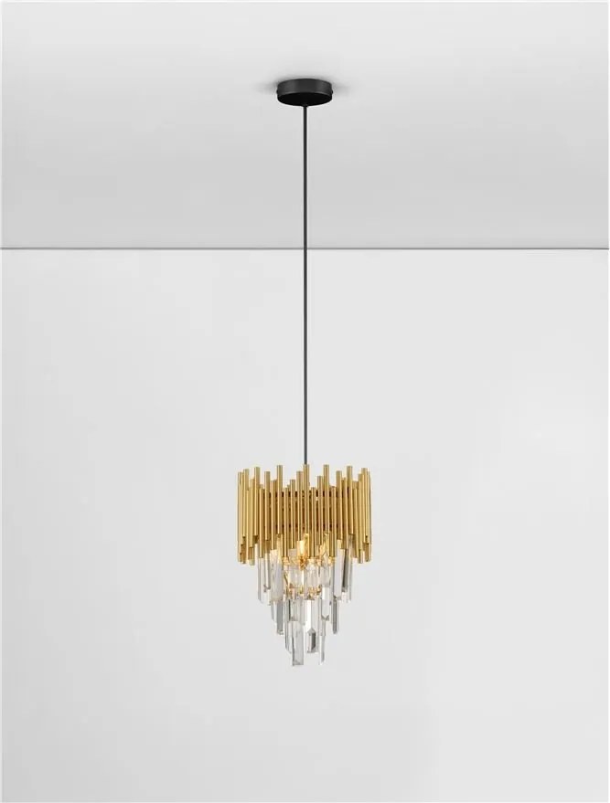 Lustra suspendata design elegant MAGNOLIA aurie