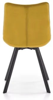 Scaun de dining COMORO, 1 buc., galben