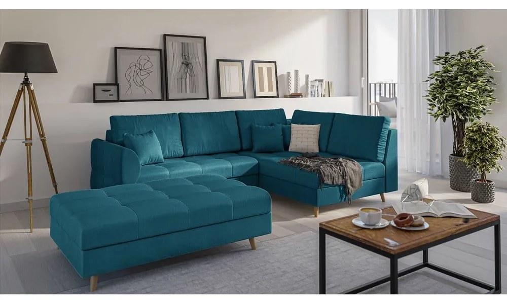 Taburet turcoaz Ariella – Ropez