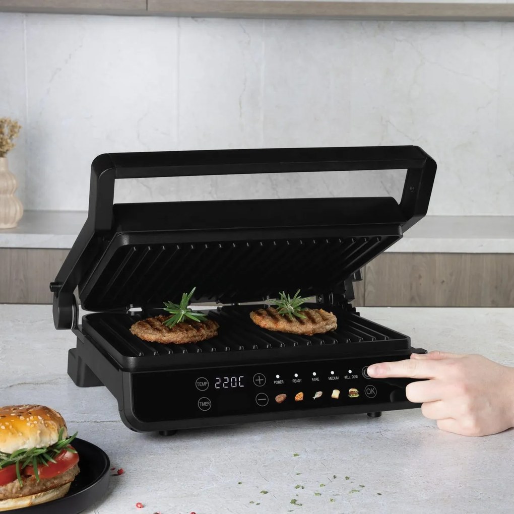Grill electric sandwich maker Berlinger Haus BH 9781, negru-roz