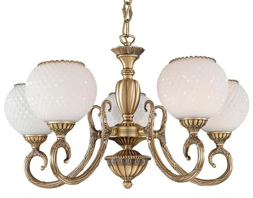 Candelabru din alama cu 5 brate design italian 8450
