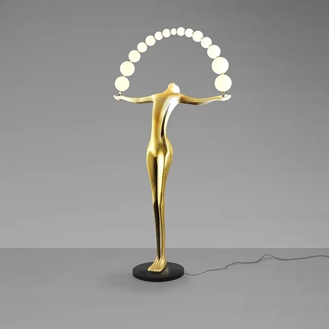 Lampa decorativa, Figurina din fibra de sticla cu iluminat LED Libertad