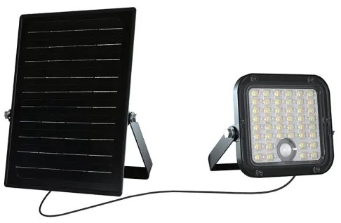 Proiector solar LED reglabil 10W 3,7V 4000/6000K IP65 cu senzor + DO