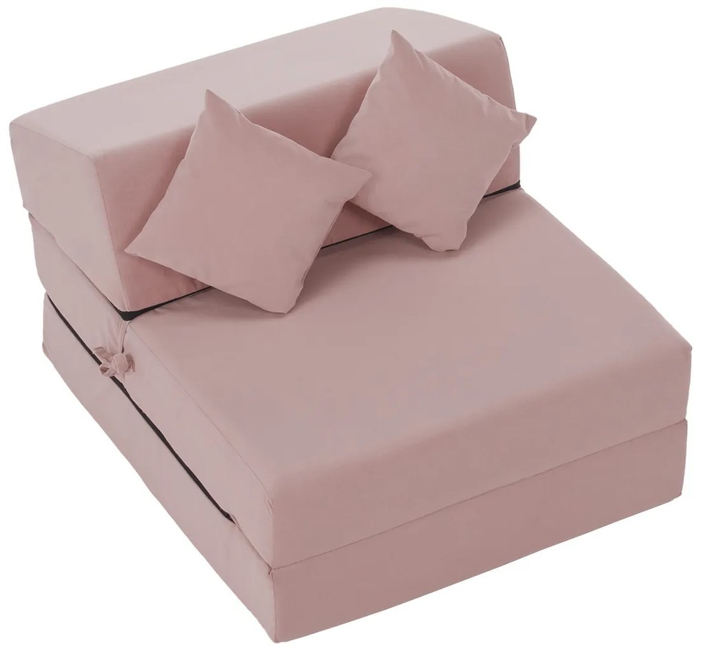 Scaun pliant/saltea PELOS, rozu