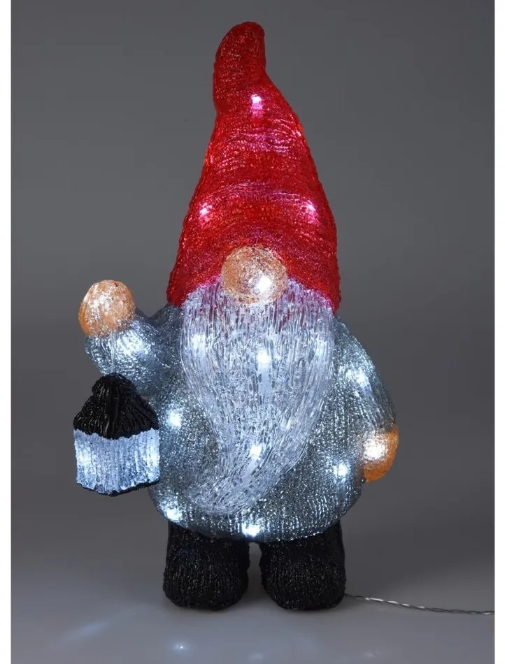 Decorațiune Elf de Crăciun cu lumină LED, 39 x 21 x 13,5 cm