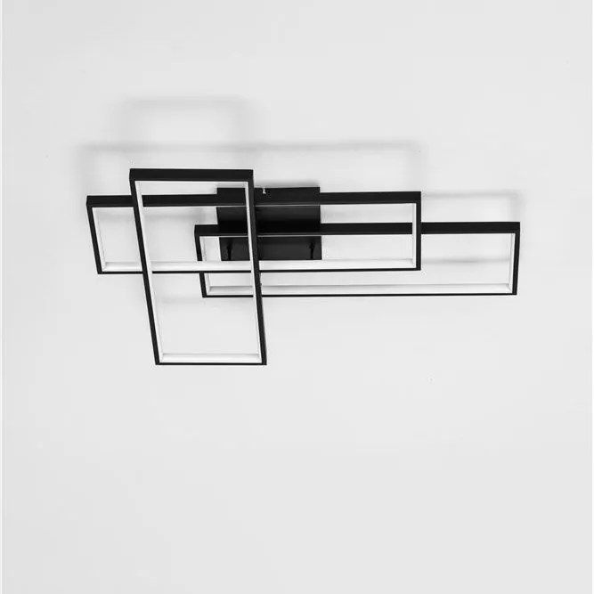 Aplica de perete sau tavan design geometric Alis negru