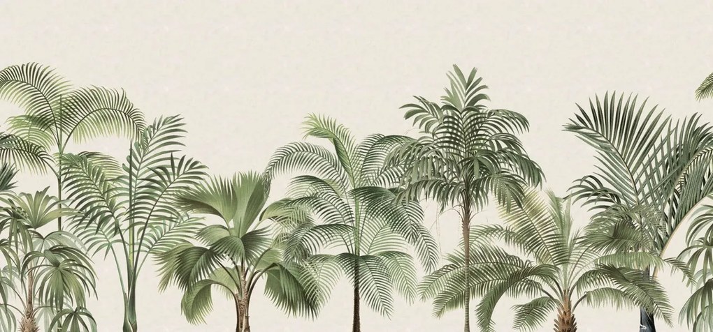 Fototapet, Retro Jungle, Green, Rebel Walls