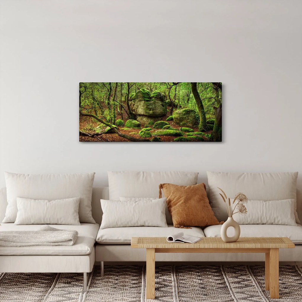 Tablou cu pădurea fermecată (120x50 cm)