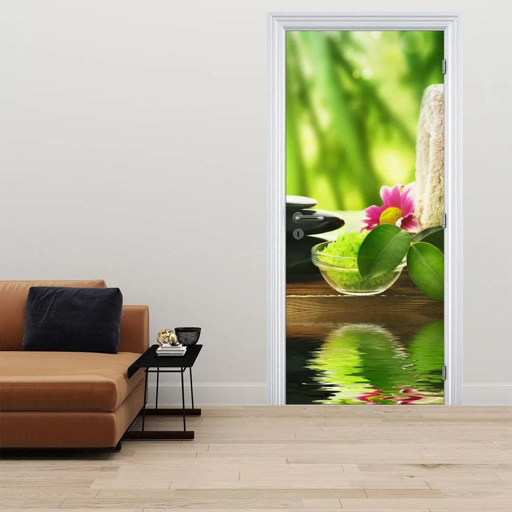 Fototapet pentru ușă - Ustensile pentru masaj (95x205cm)