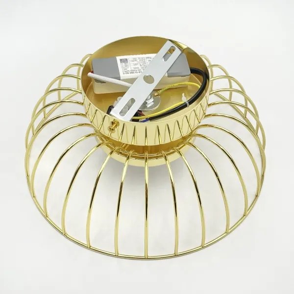 Plafonieră LED BETSY, 12 W / 230 V, Ø 25 cm, aurie