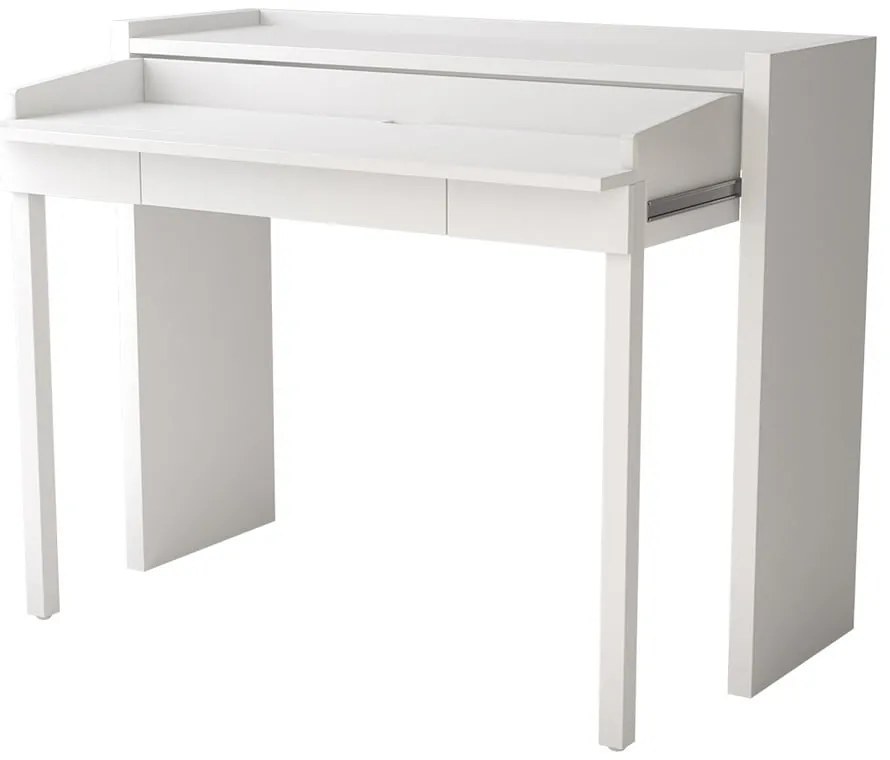 Birou cu blat alb 36x110 cm Mel - Woodman