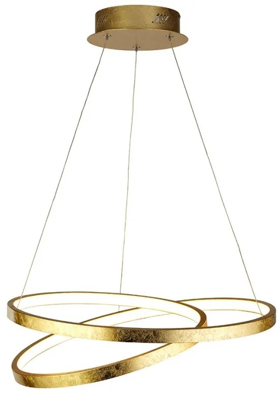 Lustra LED suspendata design modern circular Float aurie 8761GO SRT