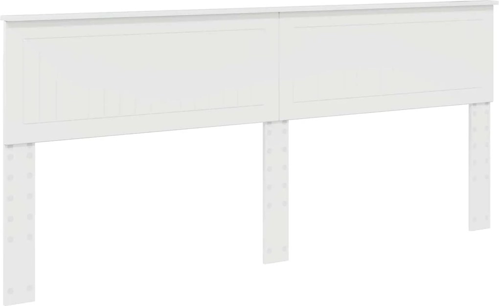 vidaXL Tăblie cap Alb Lucios 200 cm Lemn compozit