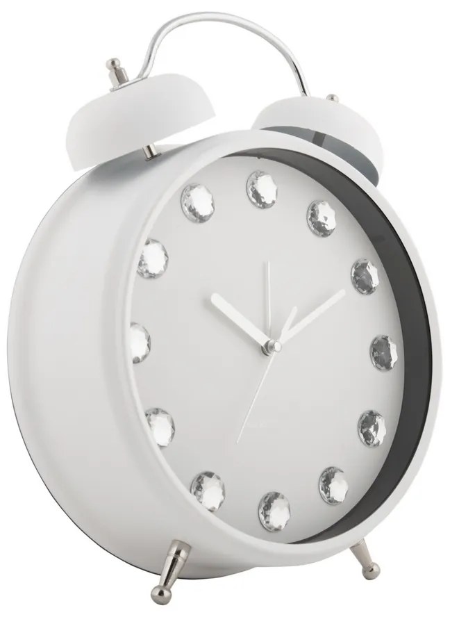 Karlsson 6019WH ceas de masă/alarmă de design alb,dia. 30 cm