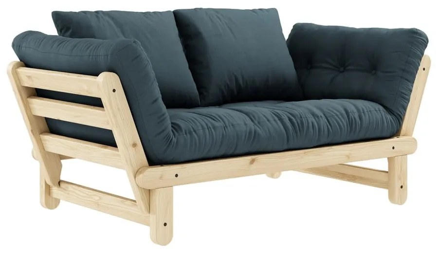 Canapea variabilă KARUP Design Beat Natural, albastru petrol