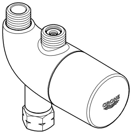 GROHE GROHTHERM MICRO 34487000 - Protecție termostatică anti-opărire, crom