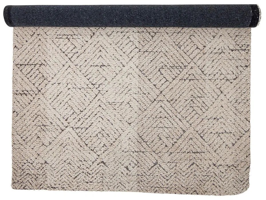 Covor crem din amestec de bumbac 150x210 cm Saxo – Bloomingville