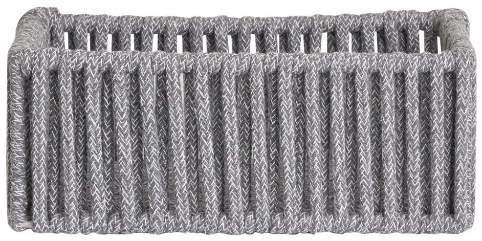 Coșuri Arese, bumbac/metal, gri, 3 buc