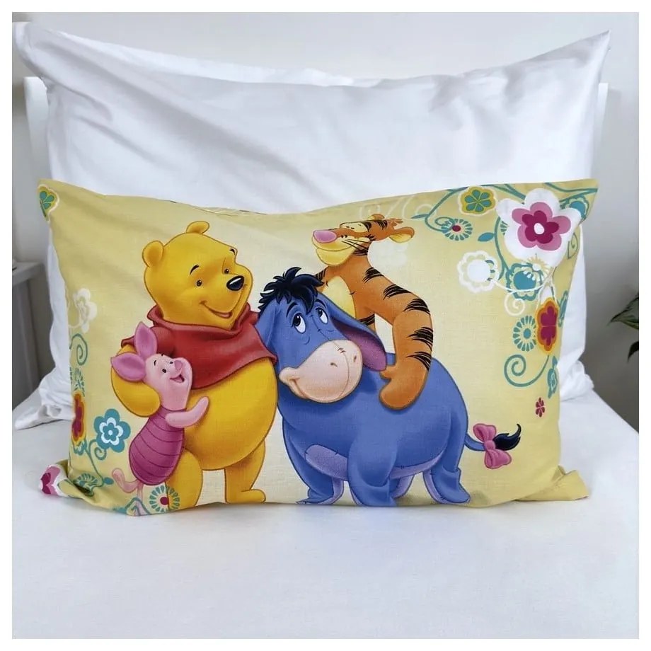 Lenjerie de pat pentru copii din bumbac pentru pătuț 100x135 cm Winnie-the-Pooh – Jerry Fabrics