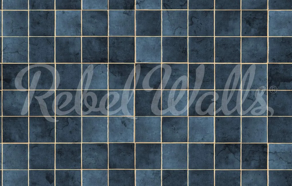 Tapet Ceramic Tiles, Azurite, Rebel Walls