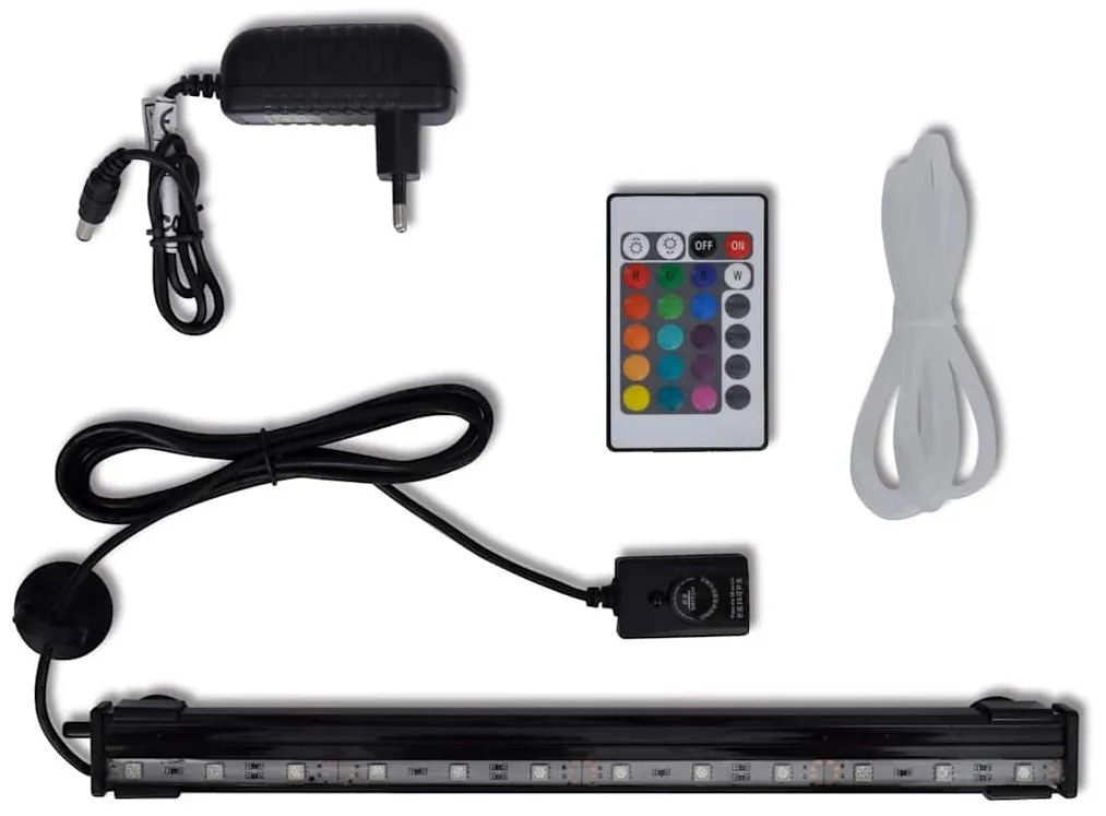 vidaXL Lampă LED submersibilă de acvariu cu bule, 32 cm, RGB