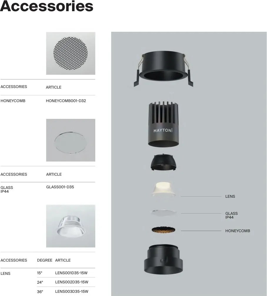 Spot incastrabil LED Dip negru 2700K 10W