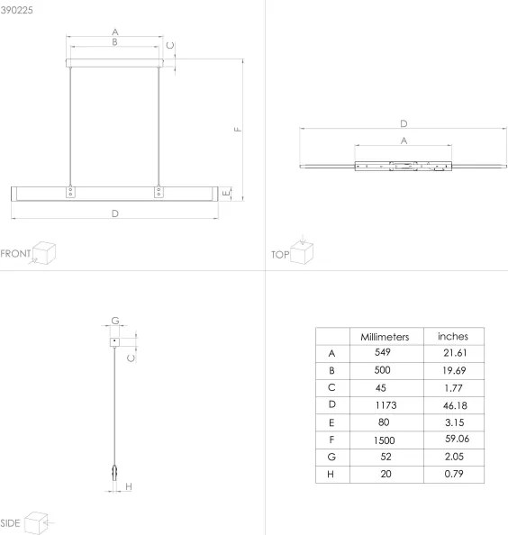 Lustră LED dimabilă pe cablu Eglo 390225 CAMINARRO LED/28,8W/230V 3000K
