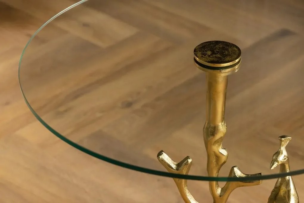 Masuta laterala design unic WILDLIFE PEACOCK 60cm