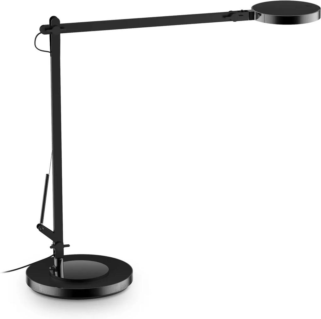 Lampa De Birou Ideal Lux Futura Tl Nero Led, Negru, 204888, Italia
