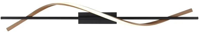 Plafoniera LED aluminiu cu efect de lemn WATKINS