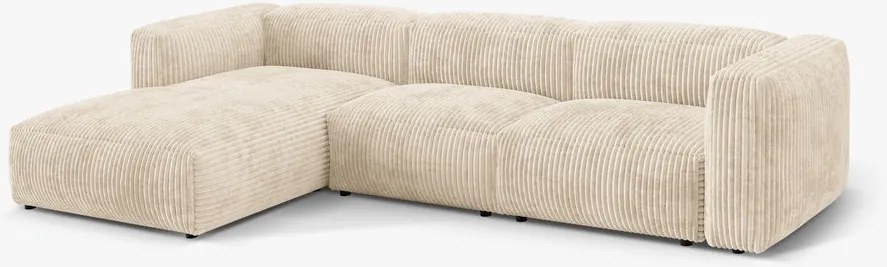 Coltar modular Martina corduroy Tilia L332 cm