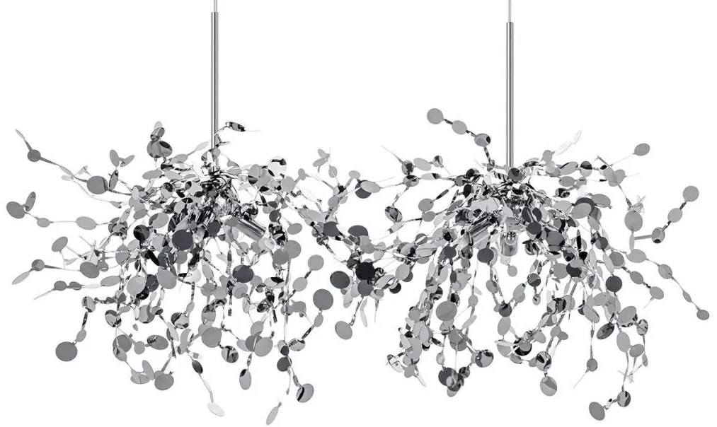 Lustra moderna design deosebit Monede 2 crom