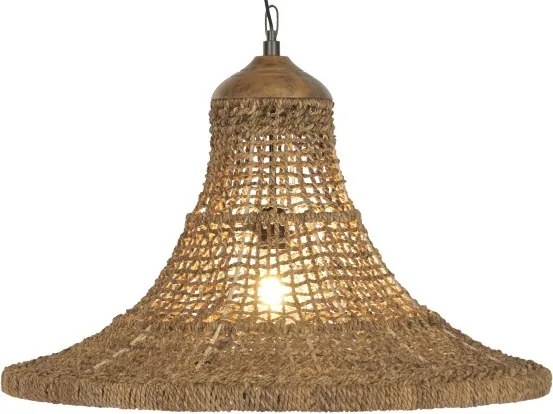 Lustră suspendată Balinese natural, 75x75x55 , din fibra naturală "Amani"