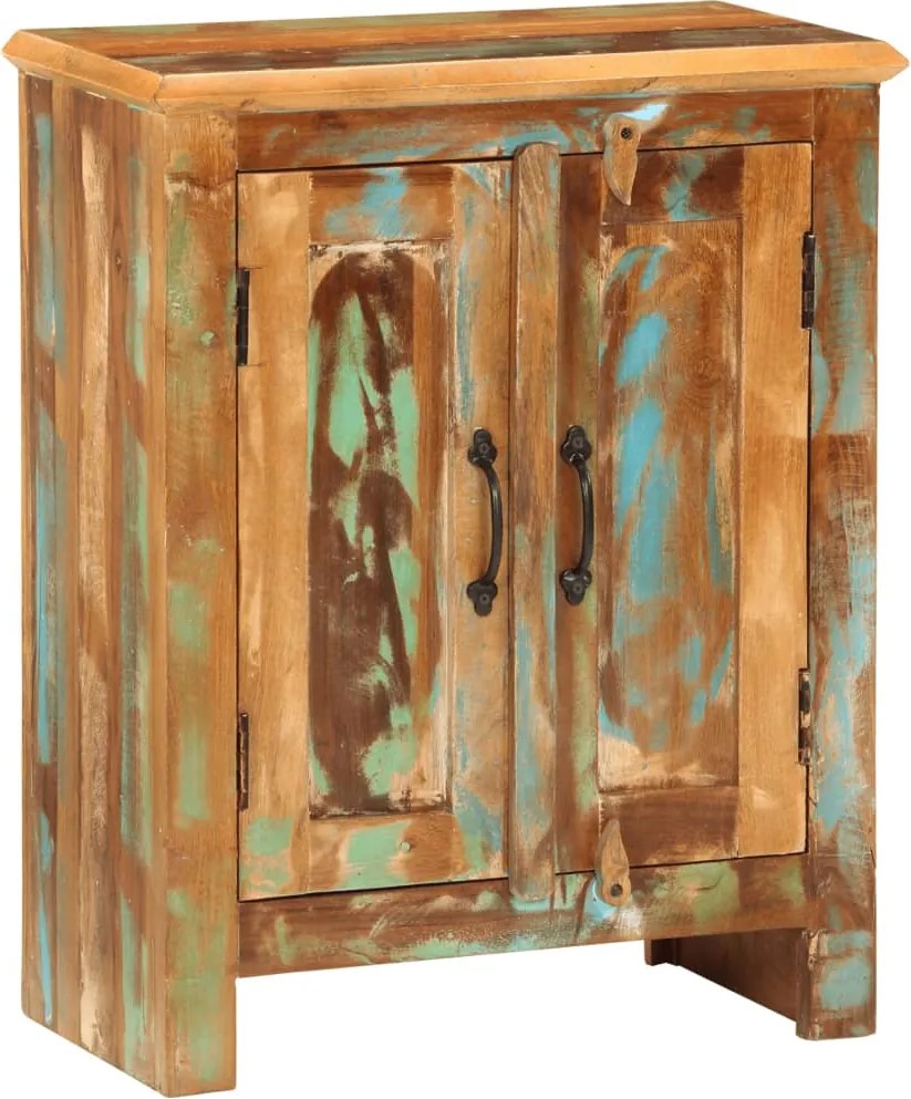 vidaXL Servantă cu 2 uși, 55x30x70 cm, lemn masiv reciclat