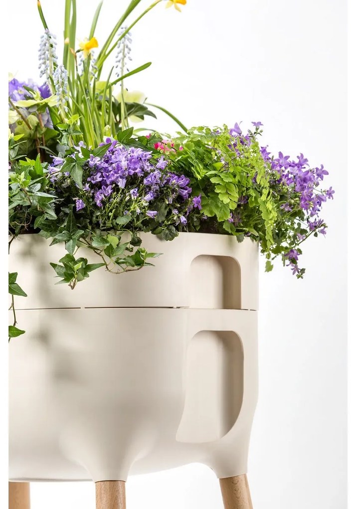Recipient scund de cultivare Plastia Urbalive, crem