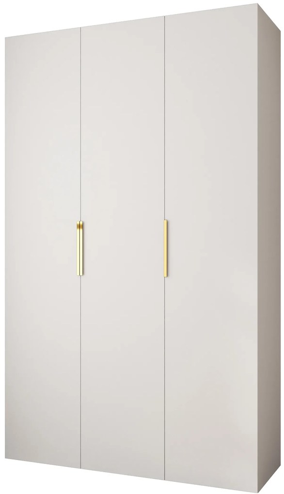 Dulap de haine 150 cm Carmela 50-4 (alb + Auriu). 1126830