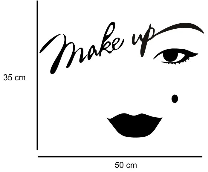 Sticker perete Make Up Artist 5