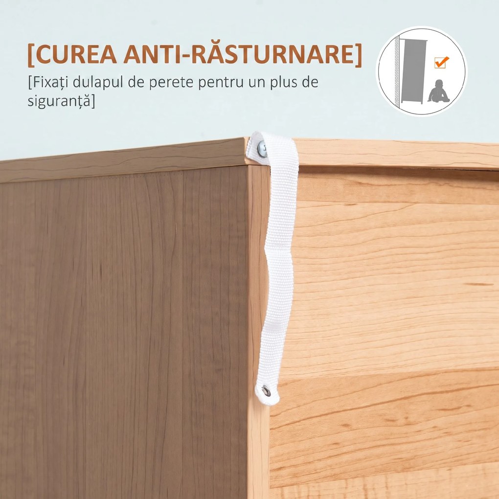 HOMCOM Comodă cu 3 Sertare pentru Sufragerie și Dormitor, Comodă Modernă din Lemn, 80x39x80 cm, Alb | Aosom Romania