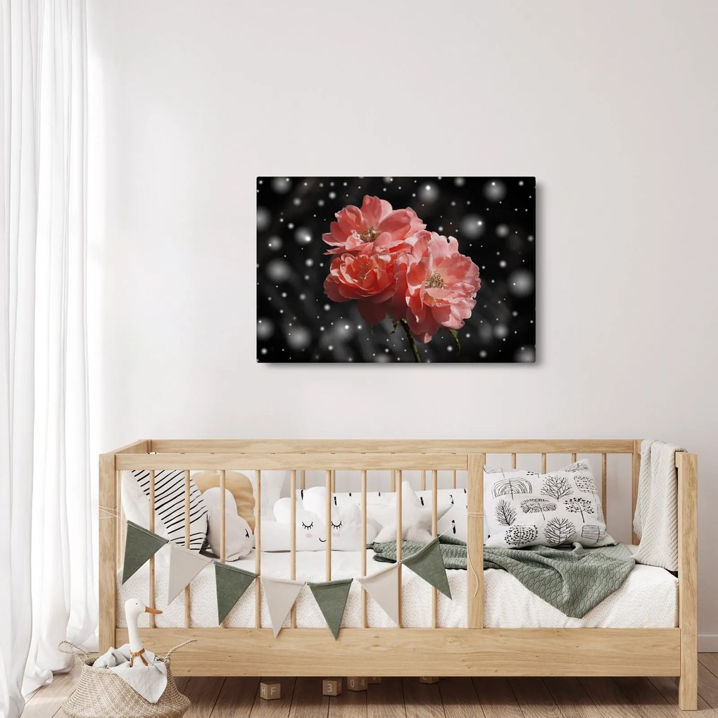 Tabloucu floare roz (90x60 cm)