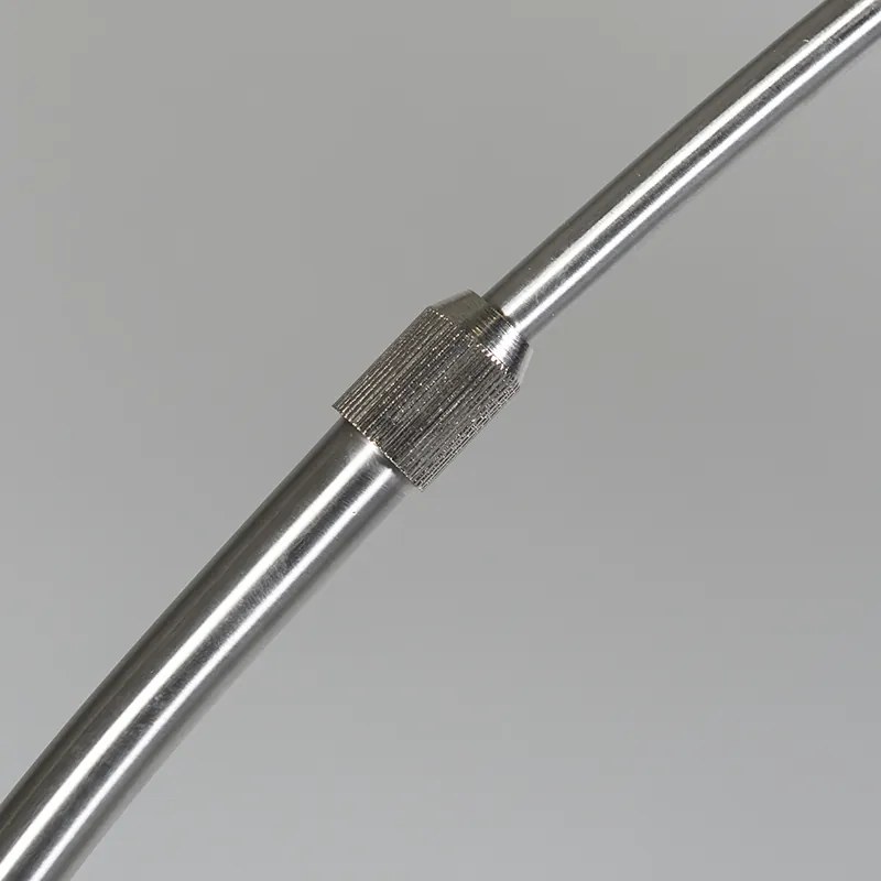 Lampă de podea arcuită modernă din oțel cu abajur din stofă neagră - Arc Basic