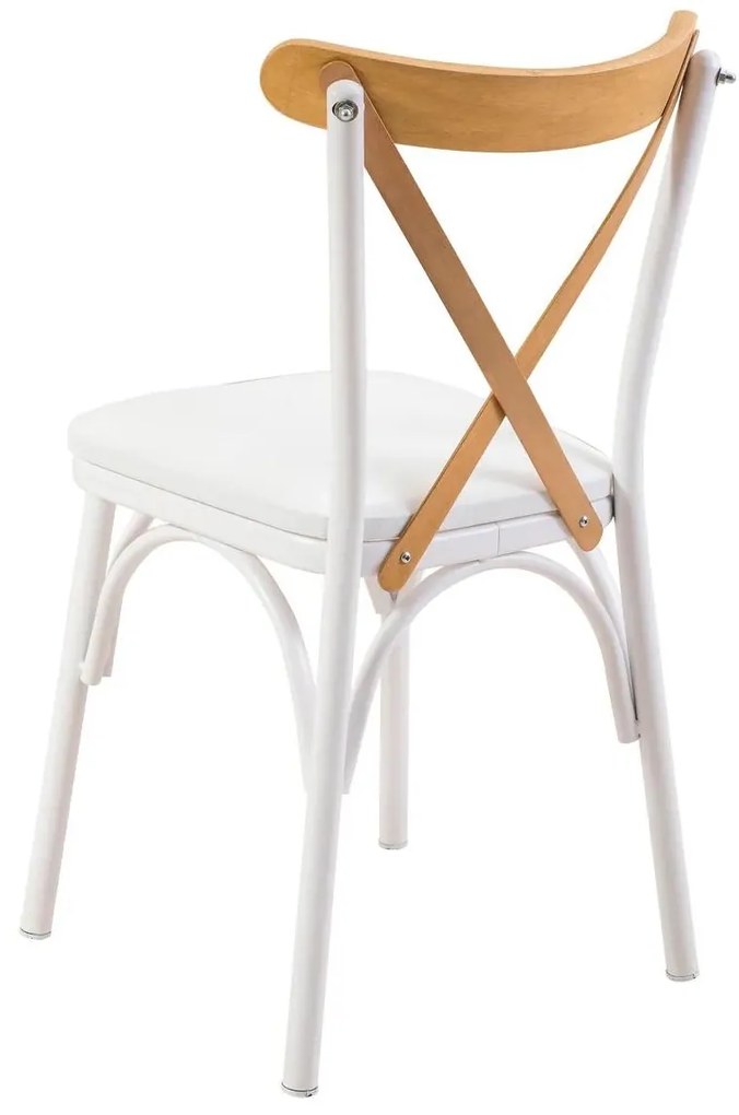 Set mobilier sufragerie Duvasa 6 (stejar + alb) (pentru 2 persoane). 1093756
