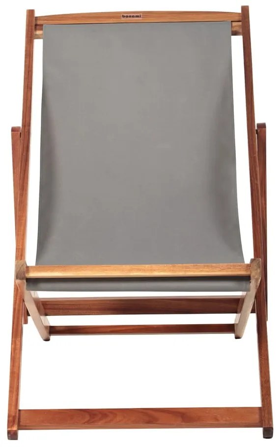 Șezlong de grădină gri/în culoare naturală din lemn masiv Dionysus – Bonami Essentials